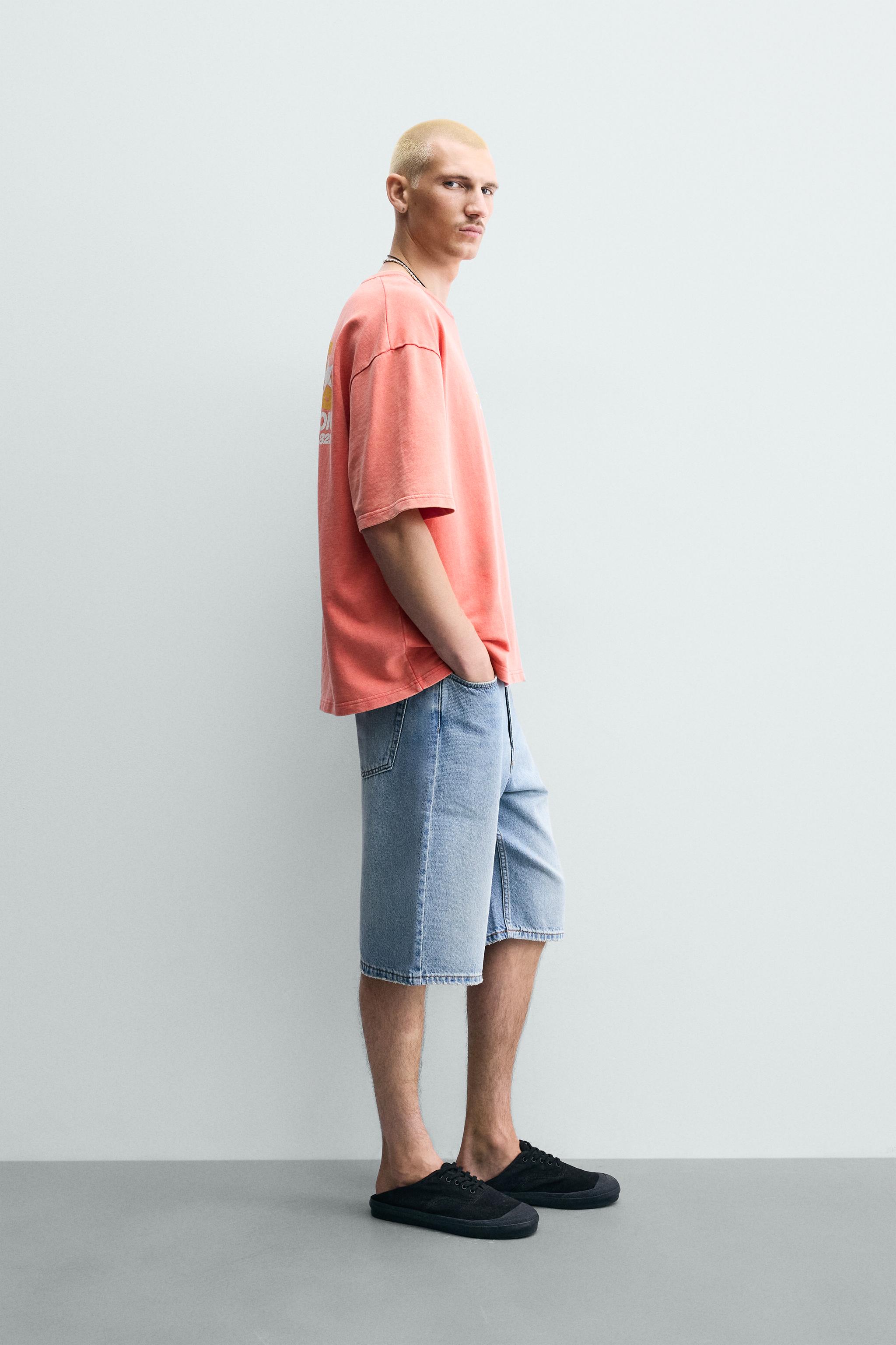 WASHED PRINTED TEXT SWEATSHIRT
